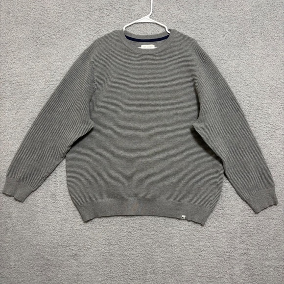 Free Assembly Other - Gray Ribbed Crew Neck Pullover Sweater Size XXXL Workwear Neutral